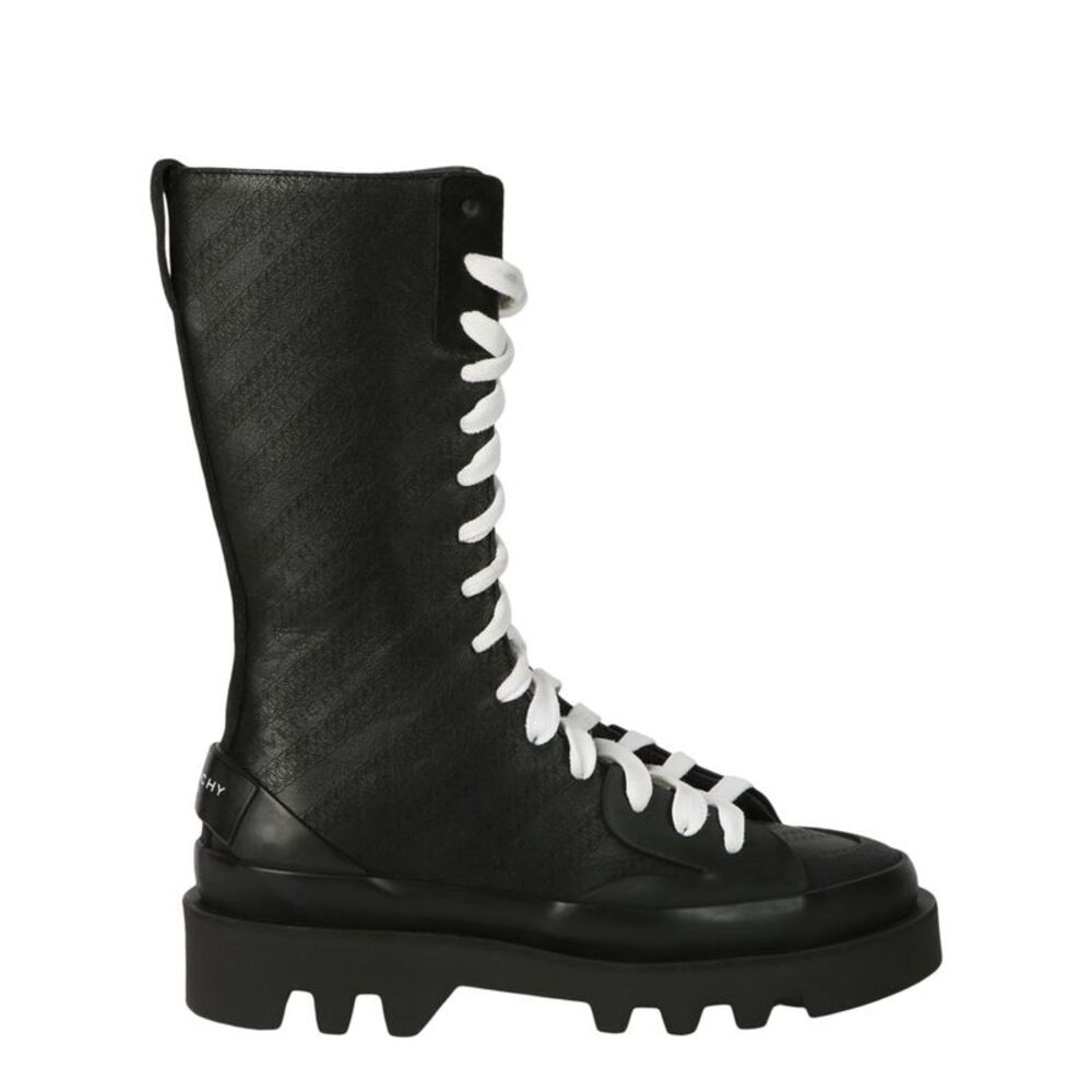 Givenchy Clapham Combat Boots Black Womens